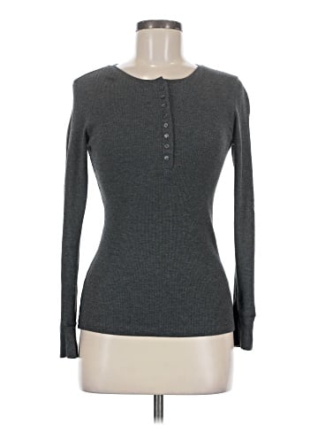 Active Basic Long Sleeve Henley (view 1)