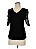 DKNY Black Short Sleeve Top Size M - photo 1