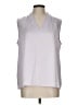 Ann Taylor 100% Polyester Purple Sleeveless Blouse Size L - photo 1