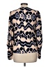 Ulla Johnson 100% Viscose Animal Print Blue 3/4 Sleeve Blouse Size 8 - photo 2