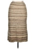 J.Crew Chevron-herringbone Tan Ivory Wool Skirt Size M - photo 2