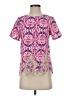 MM Couture 100% Polyester Pink Short Sleeve Blouse Size S - photo 1