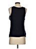 Ann Taylor LOFT 100% Polyester Black Sleeveless Blouse Size XS - photo 2