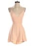 Le Lis 100% Polyester Solid Pink Tan Romper Size S - photo 1