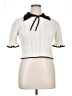 Zara Ivory Short Sleeve Blouse Size XL - photo 1