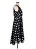 Ann Taylor 100% Polyester Polka Dots Black Cocktail Dress Size 8 - photo 4