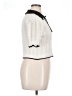 Zara Ivory Short Sleeve Blouse Size XL - photo 4