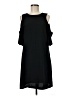Attention Solid Black Casual Dress Size M - photo 1