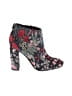 Sam Edelman Floral Black Blue Ankle Boots Size 5 1/2 - photo 1
