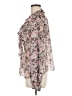 CAbi Floral Purple Long Sleeve Blouse Size M - photo 5