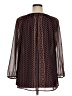 Daniel Rainn 100% Polyester Brown 3/4 Sleeve Blouse Size 1X - photo 2