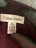 Calvin Klein 100% Polyester Burgundy Long Sleeve Blouse Size S - photo 7