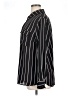 Pleione 100% Polyester Stripes Black Long Sleeve Blouse Size 1X - photo 5