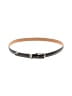 Talbots 100% Leather Gray Black Leather Belt Size L - photo 1