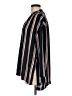 Lush 100% Polyester Stripes Black Long Sleeve Blouse Size M - photo 5