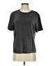 Notations Metallic Silver Short Sleeve Top Size S - photo 1