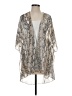 Emory Park 100% Polyester Silver Kimono Size S - photo 1