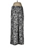 Ann Taylor LOFT 100% Polyester Paisley Black Casual Pants Size 8 - photo 1
