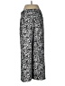 Ann Taylor LOFT 100% Polyester Paisley Black Casual Pants Size 8 - photo 2
