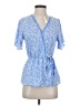 Sienna Sky 100% Polyester Blue Short Sleeve Blouse Size S - photo 1