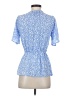 Sienna Sky 100% Polyester Blue Short Sleeve Blouse Size S - photo 2