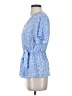 Sienna Sky 100% Polyester Blue Short Sleeve Blouse Size S - photo 5