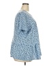 I.N. Studio Blue Short Sleeve Blouse Size 3X - photo 4