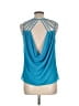 Naked Zebra 100% Polyester Blue Teal Tank Top Size L - photo 2