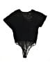 Lush Black Short Sleeve Blouse Size L - photo 2