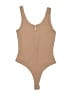 Double Zero Tan Bodysuit Size S - photo 1