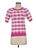 ee:some Checkered-gingham Pink Pullover Sweater Size XS - photo 1
