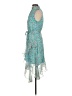 CeCe 100% Polyester Paisley Teal Cocktail Dress Size 4 - photo 5