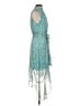 CeCe 100% Polyester Paisley Teal Cocktail Dress Size 4 - photo 4