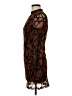 Unbranded 100% Polyester Graphic Brown Cocktail Dress Size 6 - photo 5