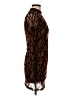 Unbranded 100% Polyester Graphic Brown Cocktail Dress Size 6 - photo 4