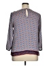 Merona 100% Polyester Blue 3/4 Sleeve Blouse Size XL - photo 2