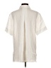 Eileen Fisher Ivory Short Sleeve Button-Down Shirt Size S - photo 2