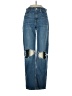 Levi's 100% Cotton Hearts Blue Jeans Size 24 waist - photo 1