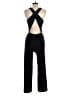 Crystal Sky Solid Black Jumpsuit Size S - photo 2