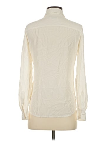 Equipment Long Sleeve Silk Top (view 2)