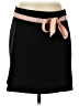 RAG Solid Black Casual Skirt Size S - photo 1