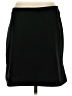 RAG Solid Black Casual Skirt Size S - photo 2