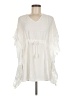 Top It Off 100% Viscose Ivory Short Sleeve Blouse Size M - photo 1