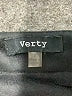 Verty 100% Polyester Argyle Black Faux Leather Skirt Size S - photo 3