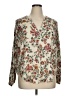 Torrid Floral Ivory Long Sleeve Blouse Size 1X Plus (1) - photo 1