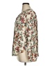 Torrid Floral Ivory Long Sleeve Blouse Size 1X Plus (1) - photo 5
