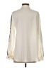 Calvin Klein 100% Polyester Color Block Ivory Long Sleeve Blouse Size S - photo 2