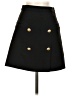 H&M Solid Black Formal Skirt Size 2 - photo 1