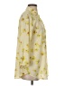 CAbi 100% Polyester Floral Yellow 3/4 Sleeve Blouse Size S - photo 4