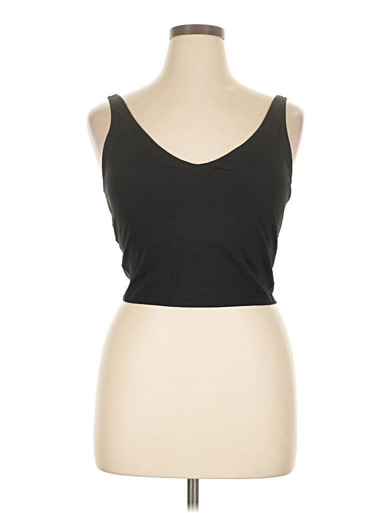Pre-owned Unbranded Tank Top Black Strapless Neckline Tops